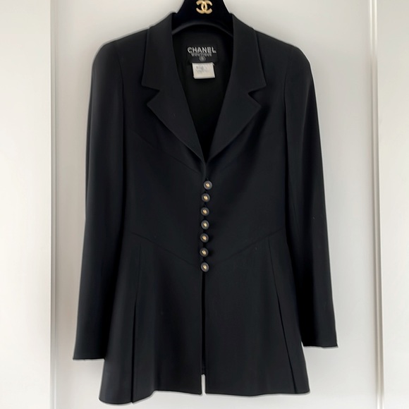 Chanel Boutique Authentic Classic Black Jacket
